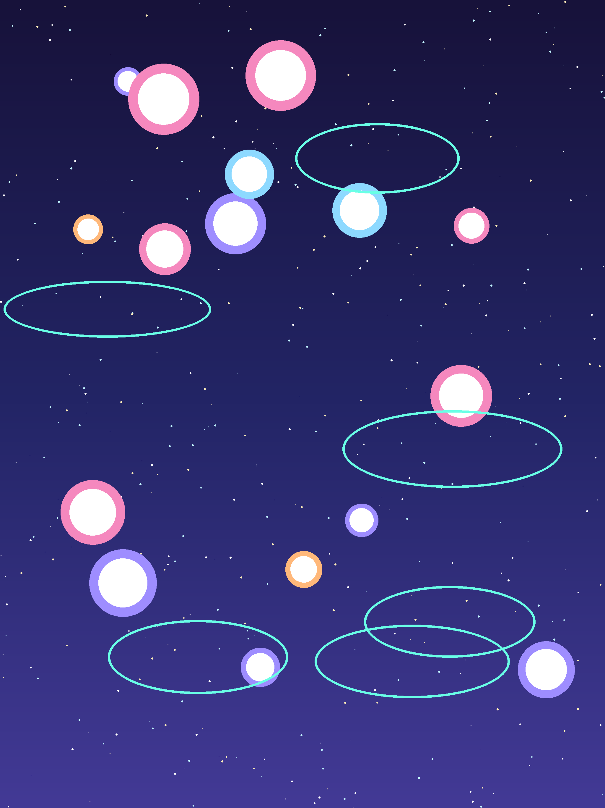 Stars and Space visual world from Sprout Math
